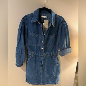 MANGO size 8 NWT denim dress